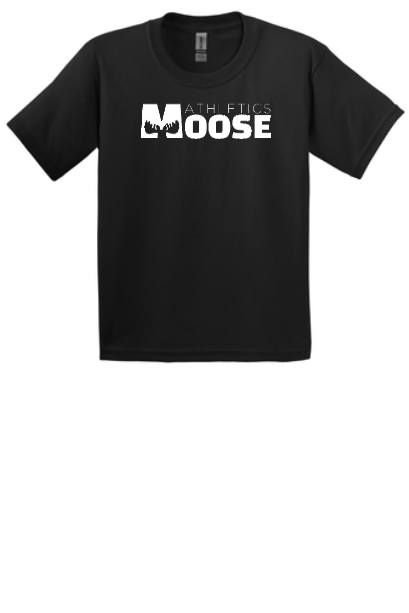 Black Cotton Training Tee - Moose Decal - Full Chest