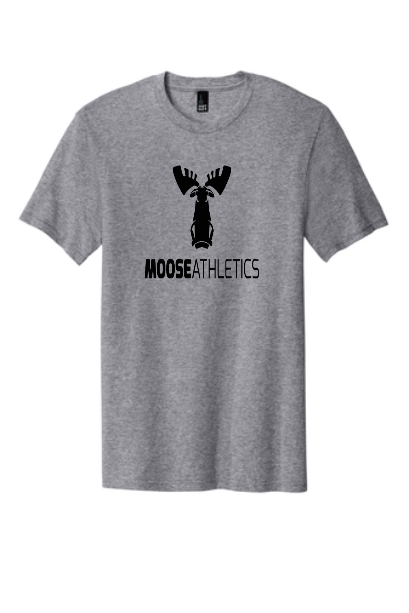 Heather Grey Training Tee - Moose Athletics Logo - Full Chest