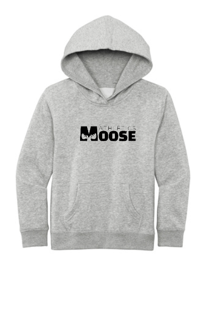Heather Grey Fleece Hoodie - Moose Decal - Full Chest
