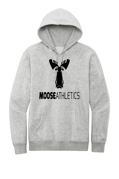 Heather Grey Fleece Hoodie - Moose Athletics - Full Chest
